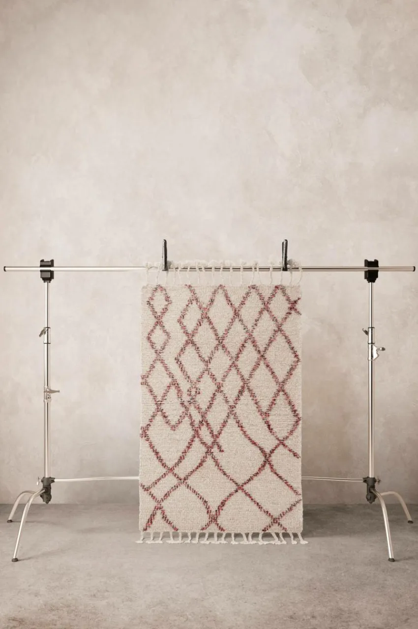 Barnmattor|Barnmattor|Jotex ADMIRA Ullmatta 100x150 Cm Naturvit/lila