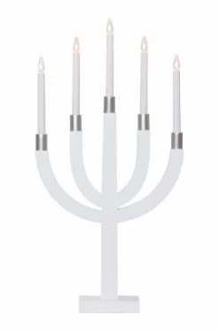 Julbelysning|Jotex Adventsljusstake Elias Vit