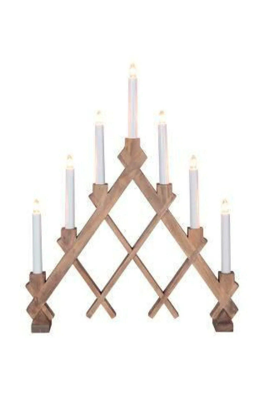 Julbelysning|Jotex Adventsljusstake Rut Brunbetsad