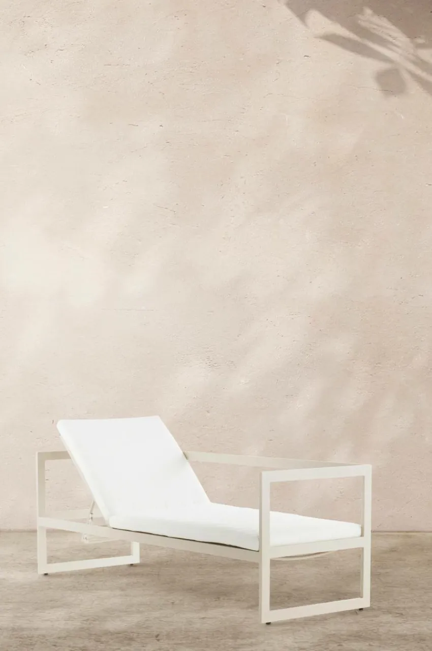 Solstolar & Solsängar|Utesoffor & Utebänkar|Jotex ALASSIO Solsäng/utesoffa - Rygg Vänster Beige/vit dyna