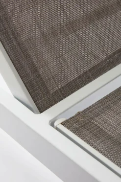 Solstolar & Solsängar|Utesoffor & Utebänkar|Jotex ALASSIO Solsäng/utesoffa - Rygg Höger Vit/greige dyna