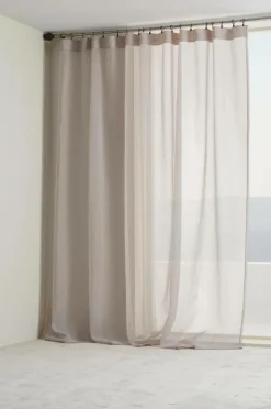 Multifunktionsgardiner|Jotex ALBA Voilegardin Extra Bred 1 Längd Beige