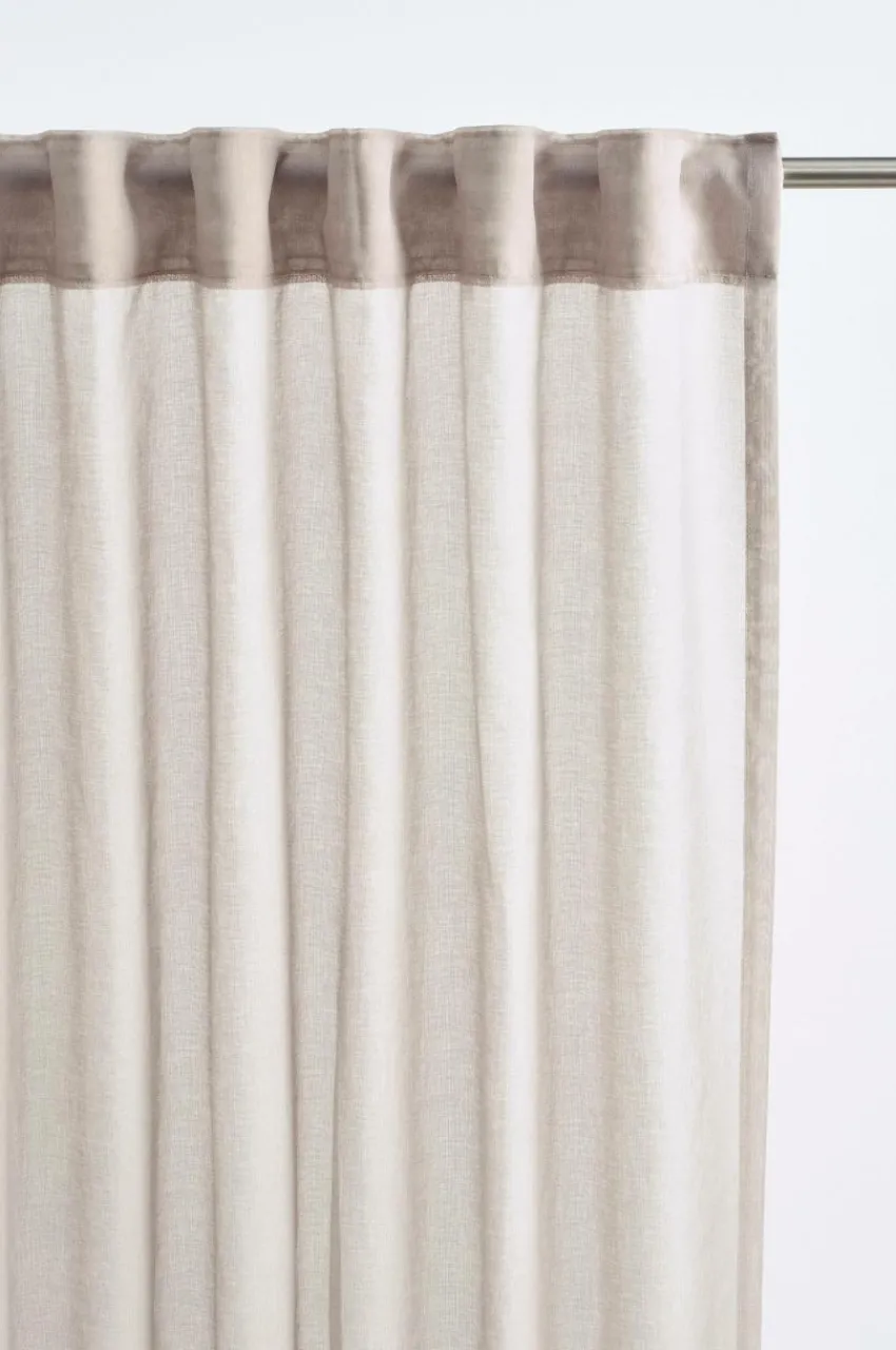 Multifunktionsgardiner|Jotex ALBA Voilegardin Extra Bred 1 Längd Beige