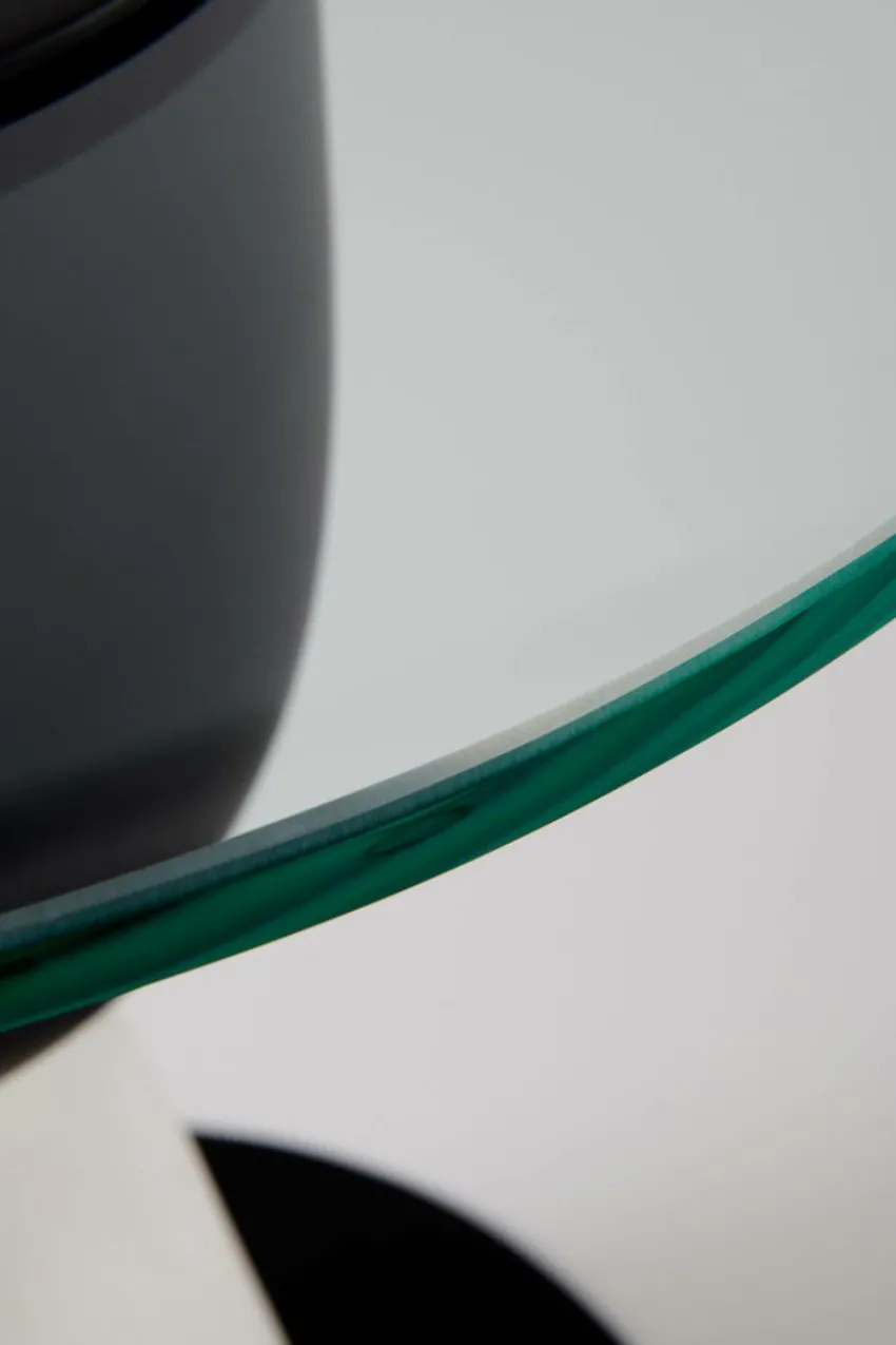 Bord|Jotex ALBIANO Sidobord ø 50 Cm Svart/vit