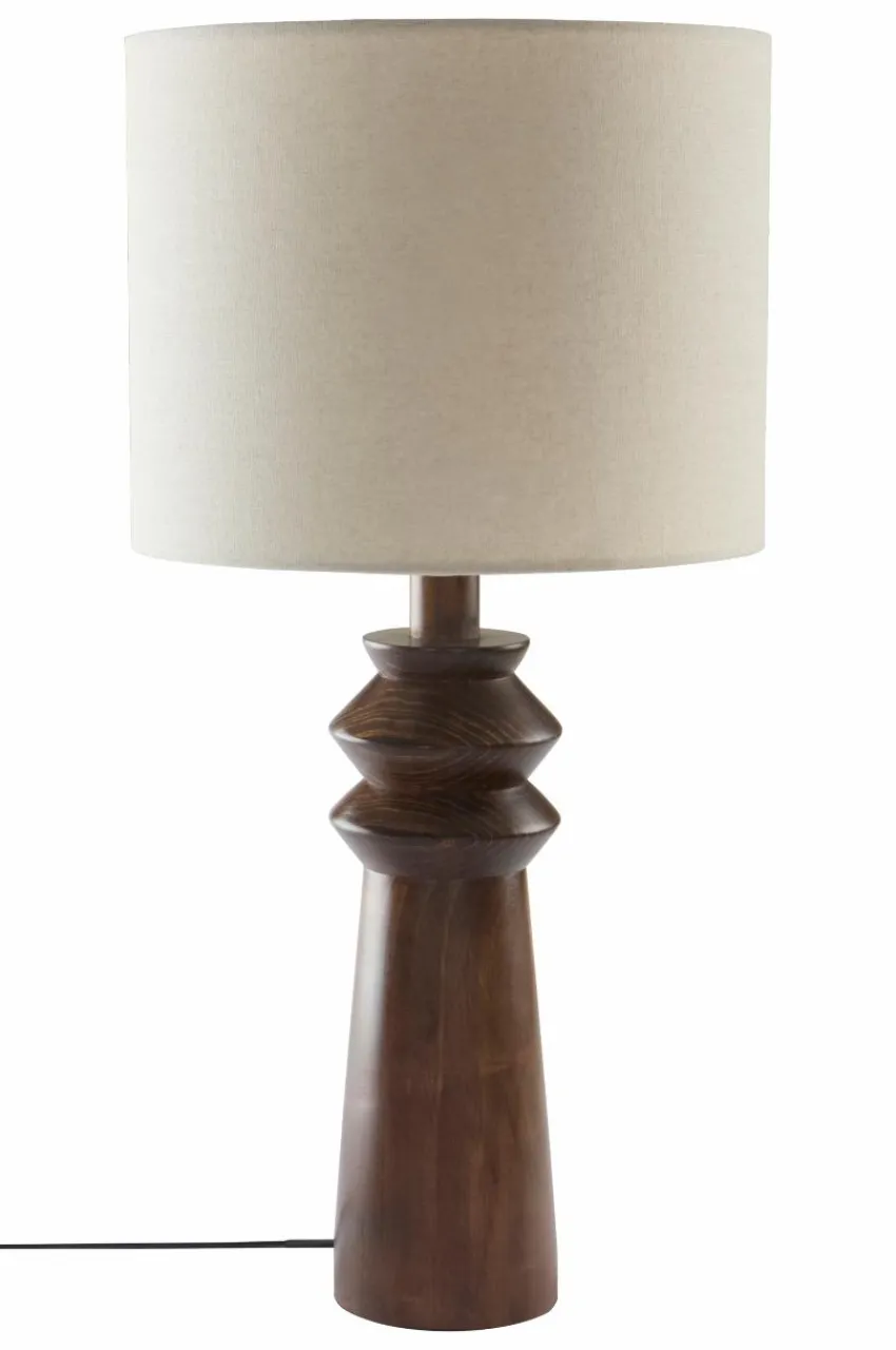 Bordslampor|Jotex ALTICA Bordslampa Mörkbrun/beige