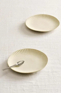 Tallrikar|Jotex ALVIA Assiett 2-pack ø 21 Cm Ljusbeige