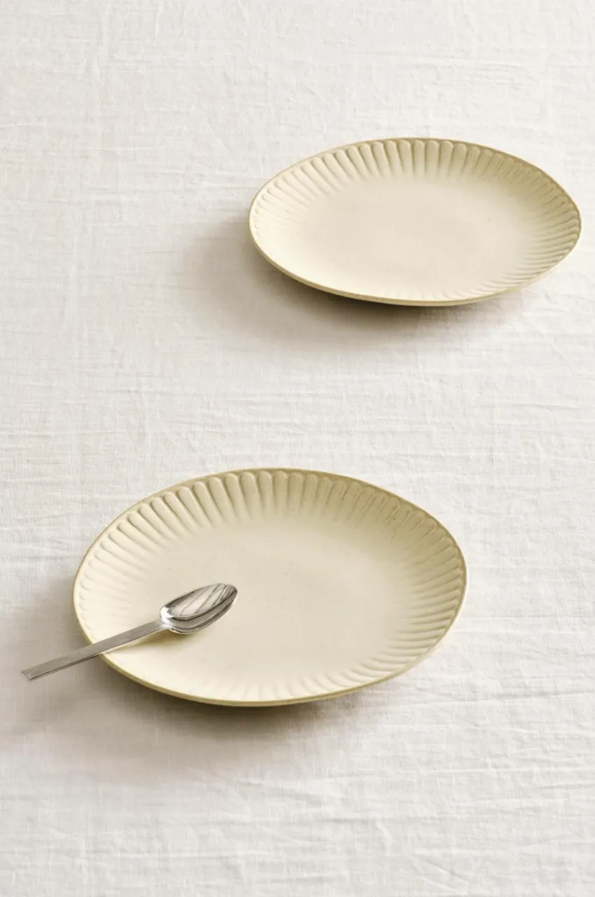 Tallrikar|Jotex ALVIA Assiett 2-pack ø 21 Cm Ljusbeige