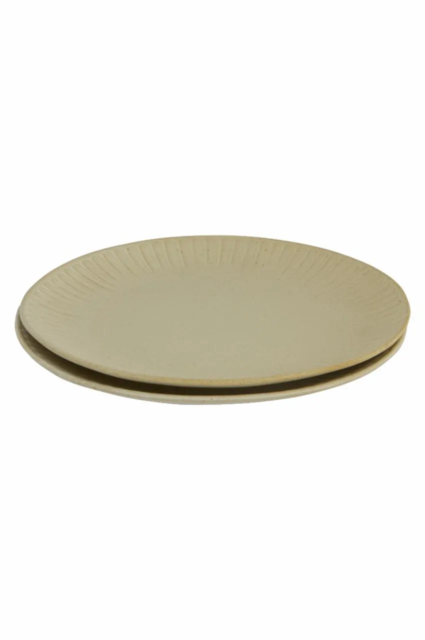Tallrikar|Jotex ALVIA Assiett 2-pack ø 21 Cm Ljusbeige