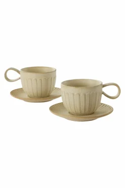 Brickor & Serveringsfat|Jotex ALVIA Kopp Med Fat Ljusbeige