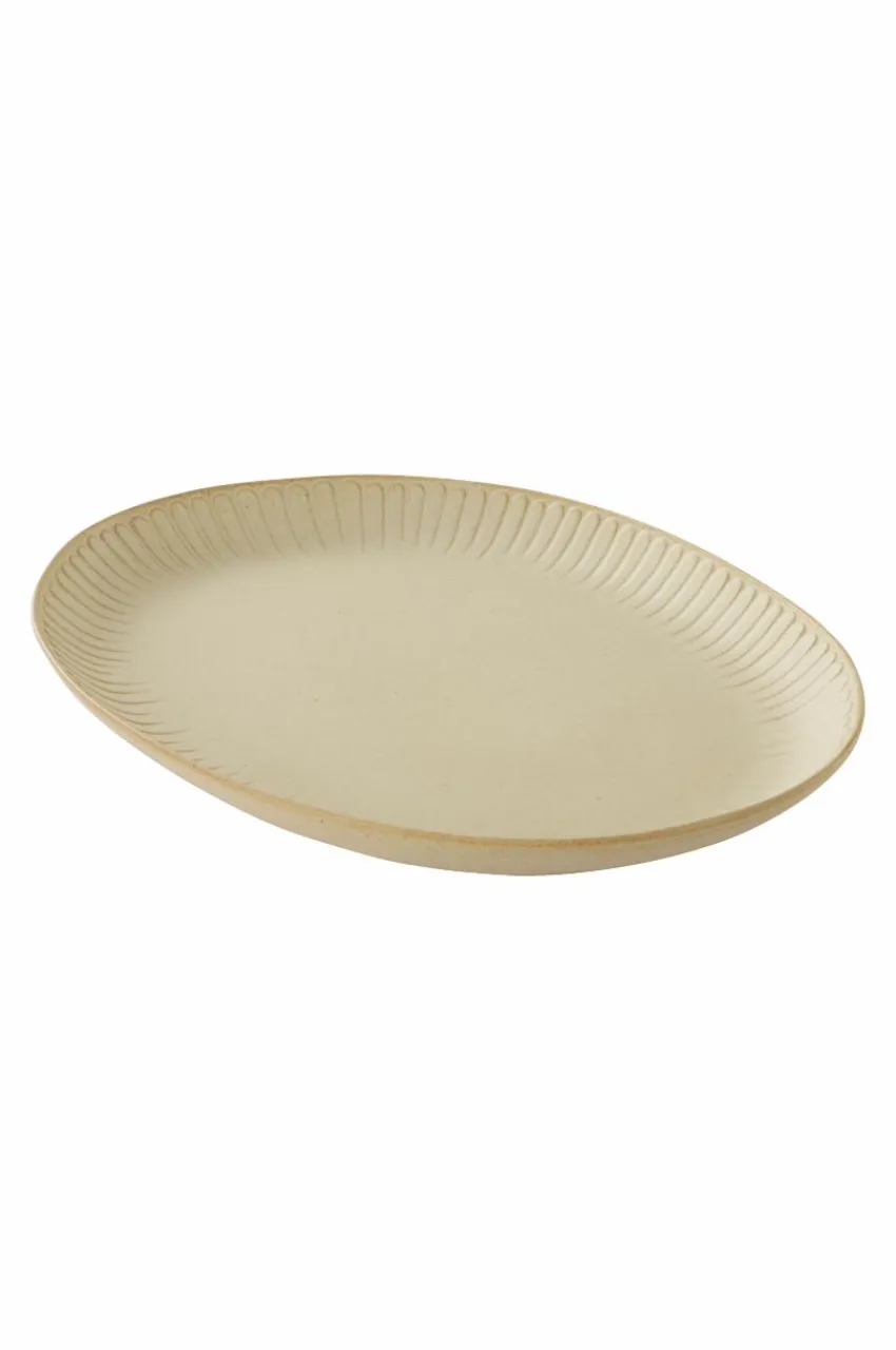 Brickor & Serveringsfat|Jotex ALVIA Serveringsfat 43x32 Cm Ljusbeige