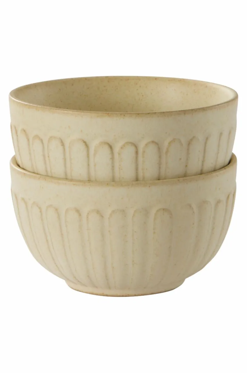 Skålar|Jotex ALVIA Skål 2-pack ø 11 Cm Ljusbeige