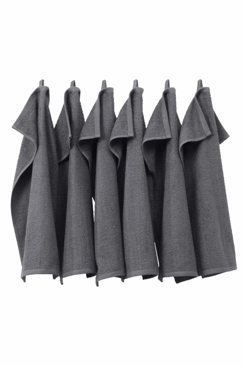 Handduksset|Handdukar|Jotex AMELIE Handduk 6-pack Grå