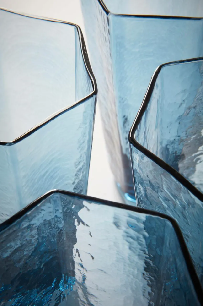Glas|Jotex AMORY Höga Glas 4-pack Blå