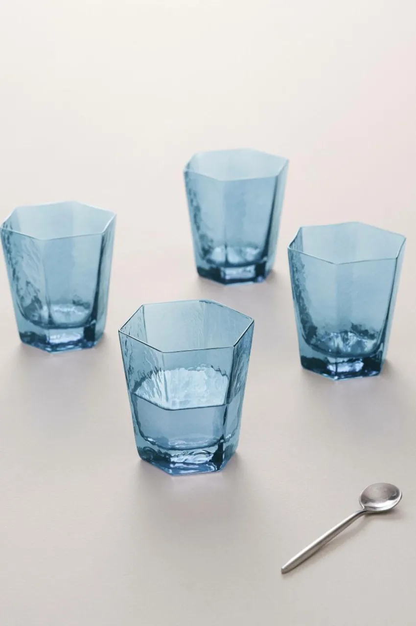 Glas|Jotex AMORY Låga Glas 4-pack Blå