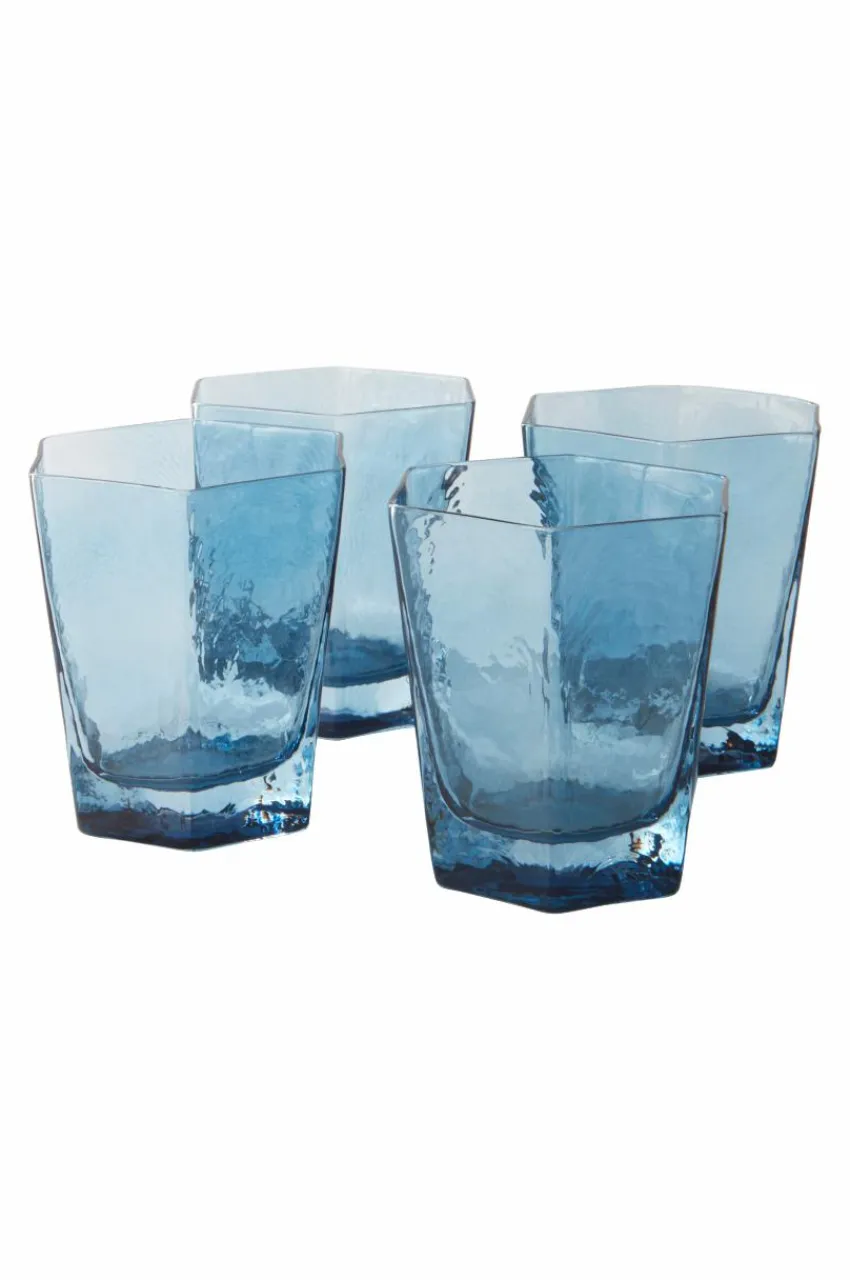 Glas|Jotex AMORY Låga Glas 4-pack Blå