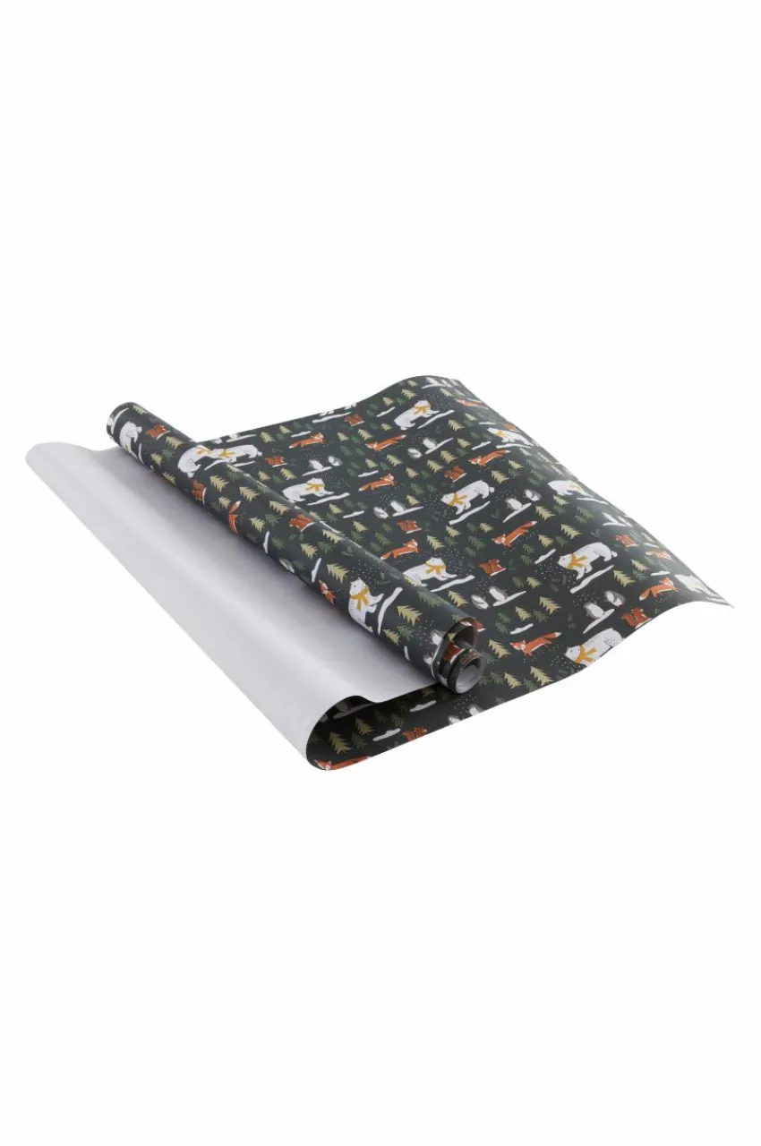 Presentpapper & Snöre|Juldekoration|Jotex ANIMAL FOREST Presentpapper - Längd 10 Meter Multi