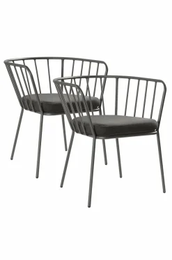 Utestolar & Utepallar|Utemöbler|Jotex ANTIBES Karmstol 2-pack Khakigrön