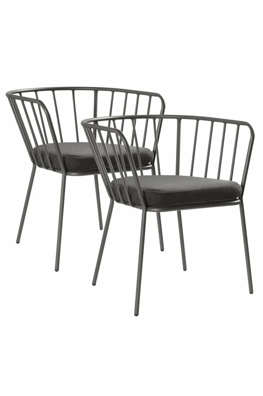 Utestolar & Utepallar|Utemöbler|Jotex ANTIBES Karmstol 2-pack Khakigrön