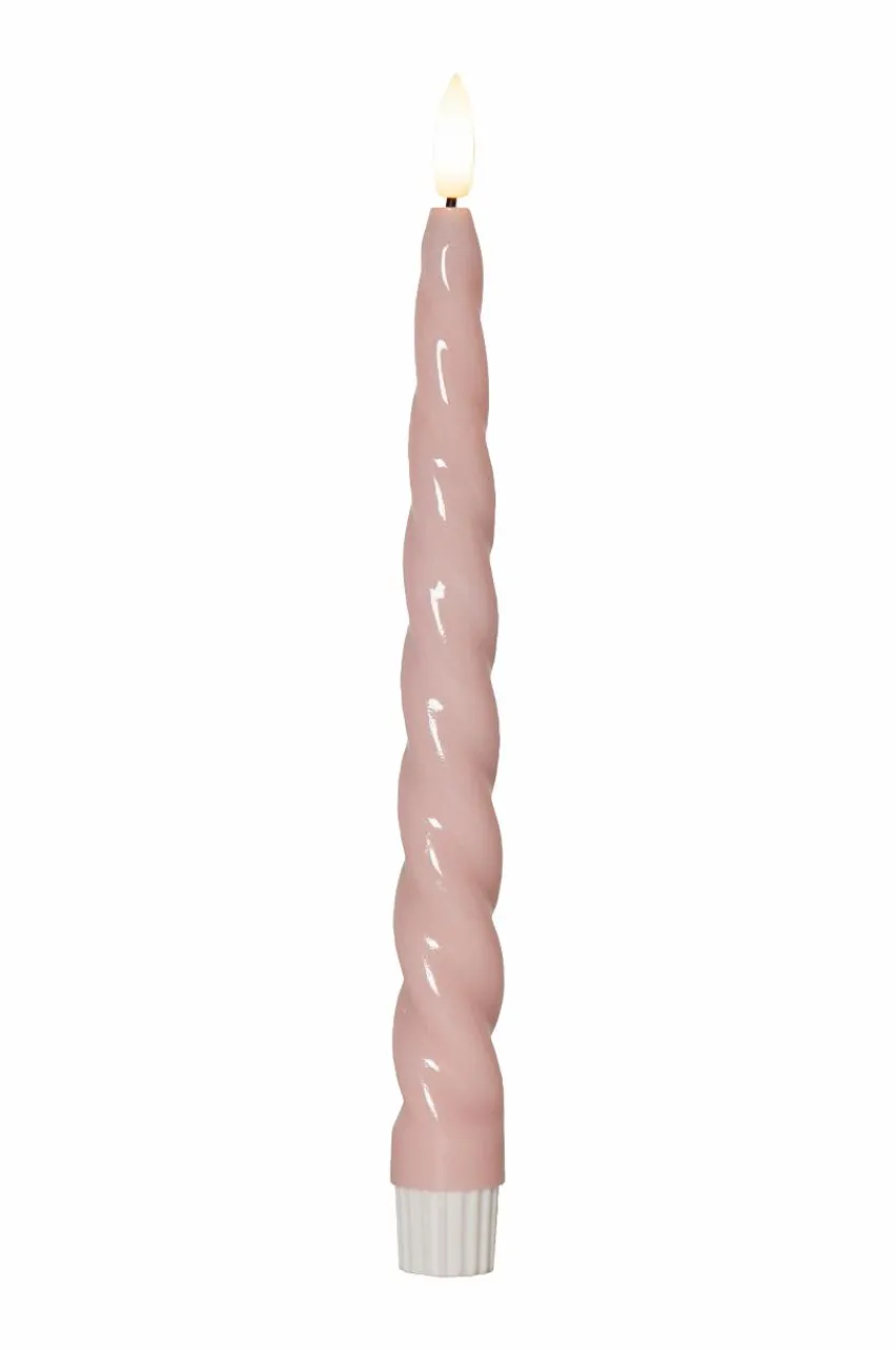 Ljus|Jotex Antikt Ljus Flamme Shine 2-p Rosa