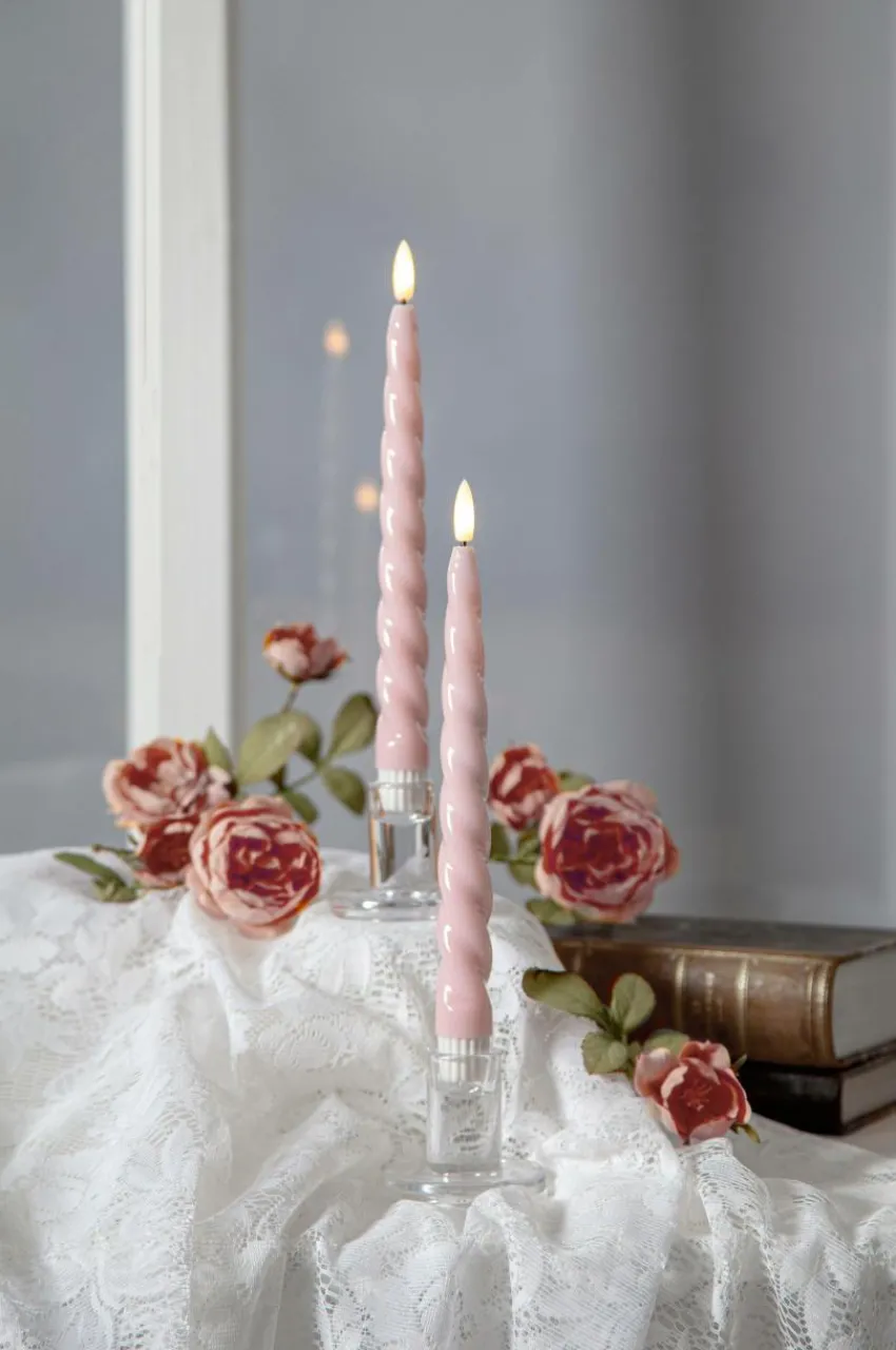 Ljus|Jotex Antikt Ljus Flamme Shine 2-p Rosa
