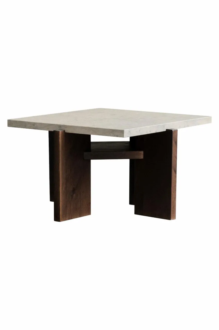 Utebord|Utemöbler|Jotex ASPVIK 04 Soffbord 60x60 Cm Mörkbrun