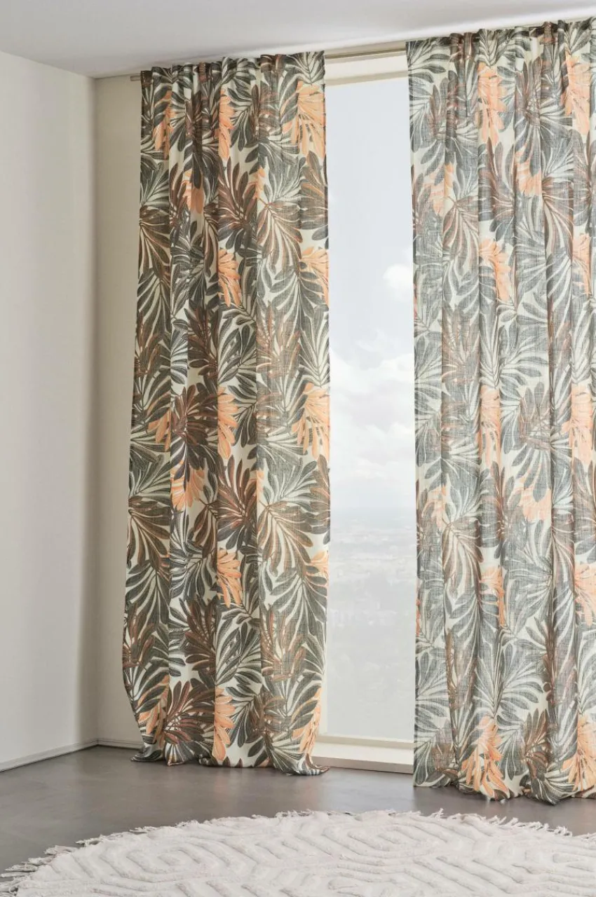 Multifunktionsgardiner|Jotex ASTA Multifunktionsgardin 2-pack Brun