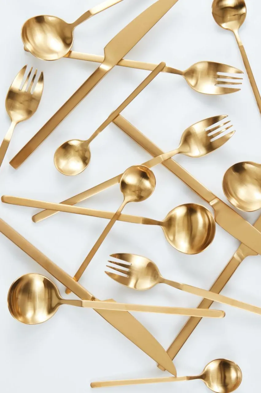 Bestick|Jotex ASTERA Bestickset 16 Delar Matt guld