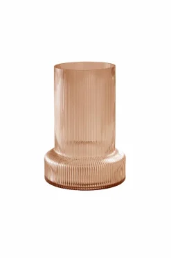 Vaser|Jotex ATTICUS Glasvas - Höjd 28,5 Cm Bärnstensbrun
