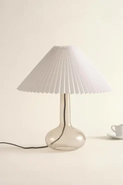 Bordslampor|Jotex AUDREY Bordslampa Vit/rökfärgad
