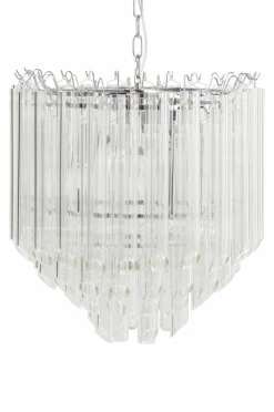 Kristallkronor & Takkronor|Jotex AURO Takkrona Glas/krom
