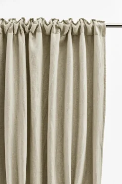 Linnegardiner|Multifunktionsgardiner|Jotex AURORA Mörkläggningsgardin 1 Längd - Extra Bred Linnebeige