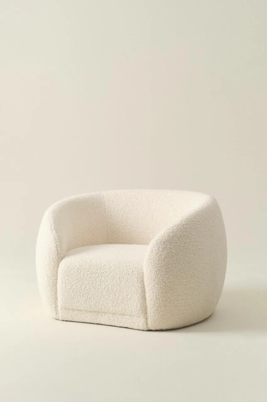 Fåtöljer|Jotex AUSTIN TEDDY Fåtölj Naturvit