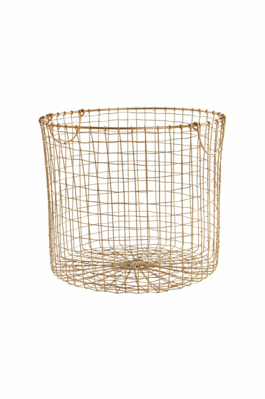 Hallmöbler|Förvaring|Jotex AXÅN Trådkorg - ø 40,5 Cm Mässing