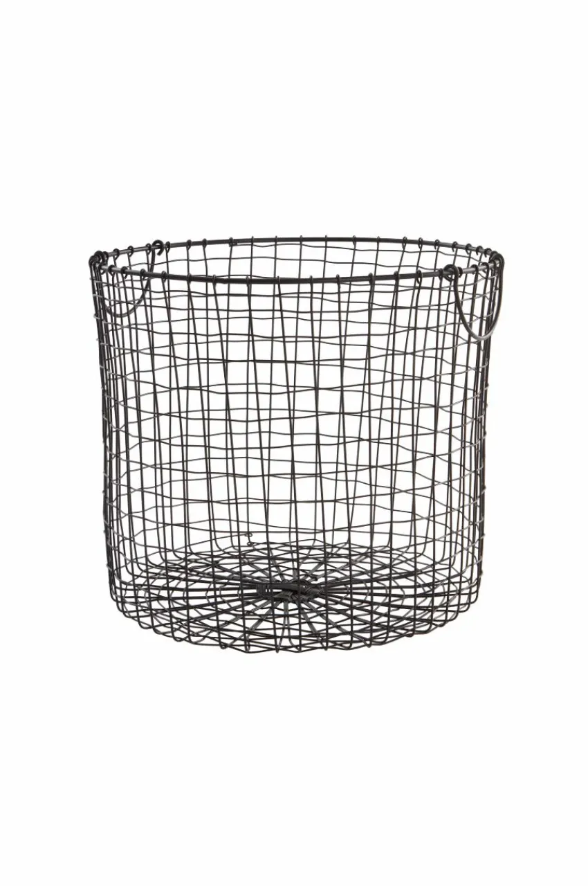 Hallmöbler|Förvaring|Jotex AXÅN Trådkorg - ø 40,5 Cm Mattsvart
