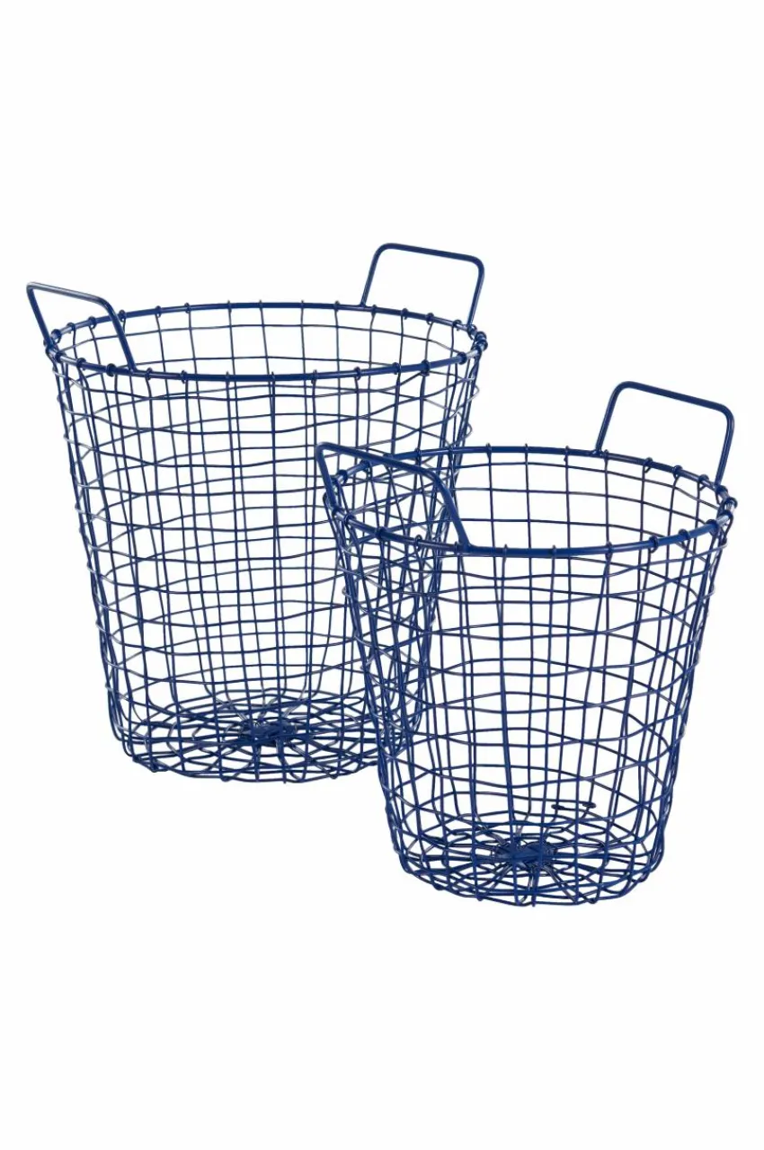 Förvaring|Jotex AXÅN Trådkorg - 2 Delar Koboltblå