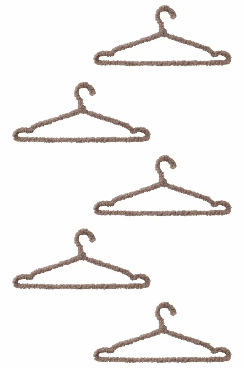 Hallmöbler|Förvaring|Jotex BABINE Galge 5-pack Brun