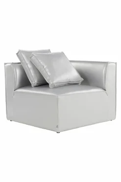 Soffor|Jotex BALTIMORE Soffmodul - Hörn + 2 Kuddar Silver