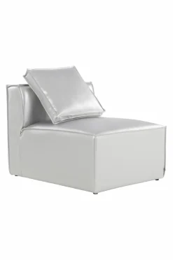 Soffor|Jotex BALTIMORE Soffmodul - Liten Med Rygg + 1 Kudde Silver