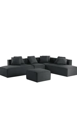 Soffor|Jotex BALTIMORE Soffmodul - Sittpuff 90x90 Cm Kolgrå
