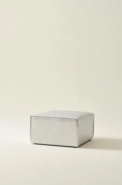Soffor|Jotex BALTIMORE Soffmodul - Sittpuff 70x70 Cm Silver