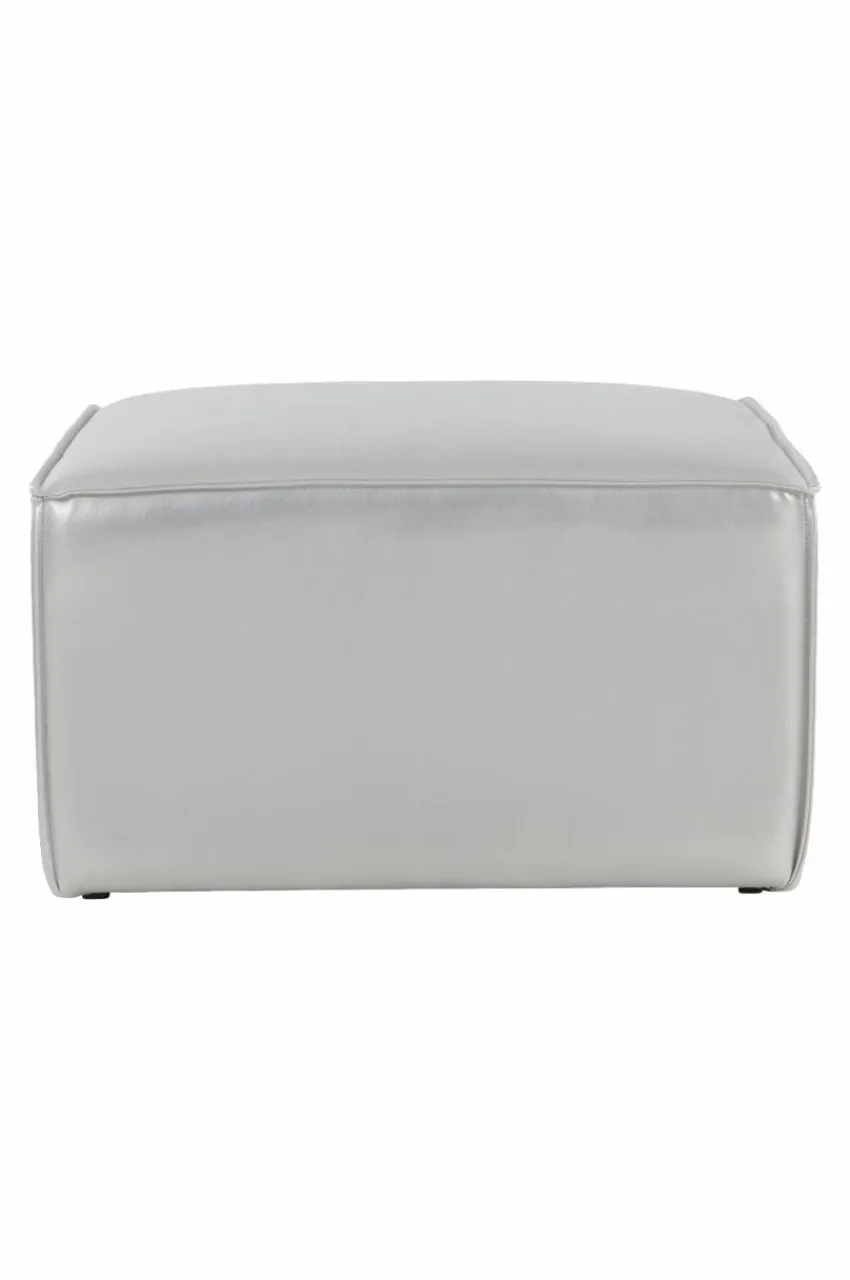 Soffor|Jotex BALTIMORE Soffmodul - Sittpuff 70x70 Cm Silver