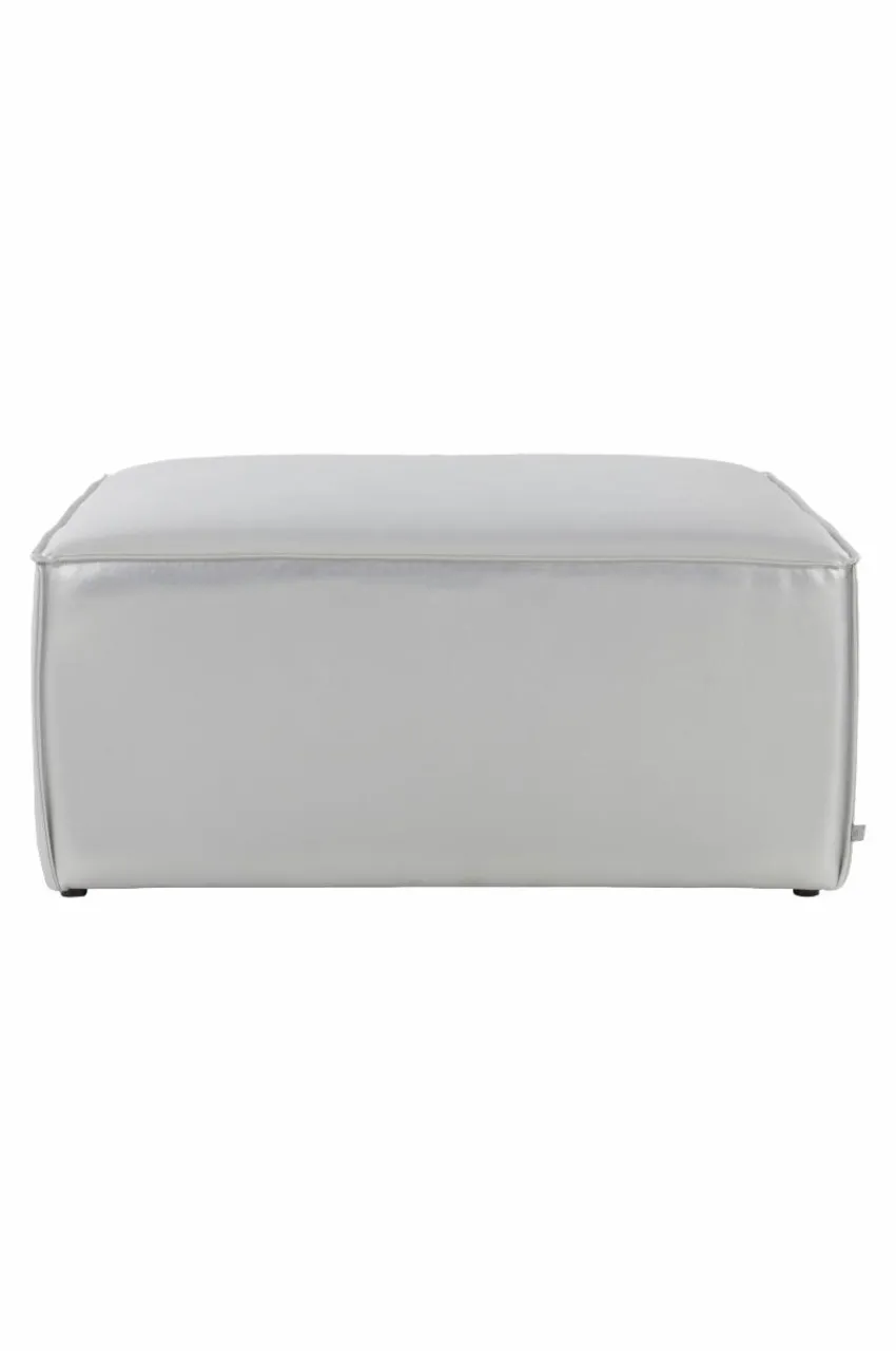 Soffor|Jotex BALTIMORE Soffmodul - Sittpuff 90x90 Cm Silver