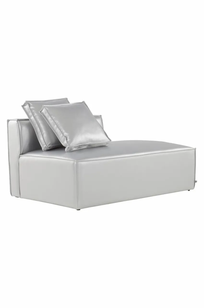 Soffor|Jotex BALTIMORE Soffmodul - Stor Med Rygg Vänster + 2 Kuddar Silver