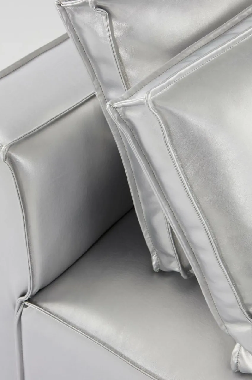 Soffor|Jotex BALTIMORE Soffmodul - Stor Med Rygg Vänster + 2 Kuddar Silver