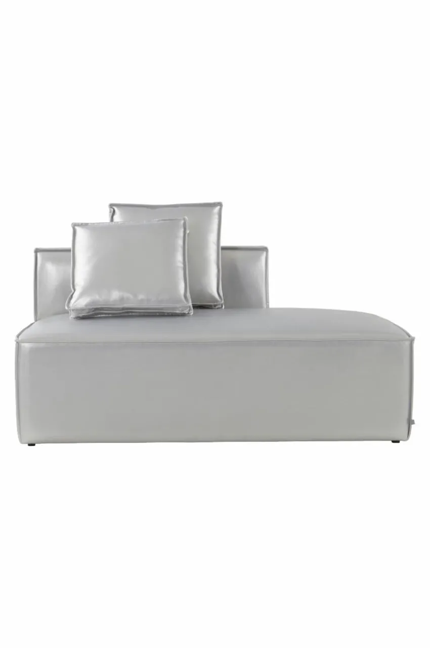 Soffor|Jotex BALTIMORE Soffmodul - Stor Med Rygg Vänster + 2 Kuddar Silver