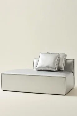 Soffor|Jotex BALTIMORE Soffmodul - Stor Med Rygg Höger + 2 Kuddar Silver