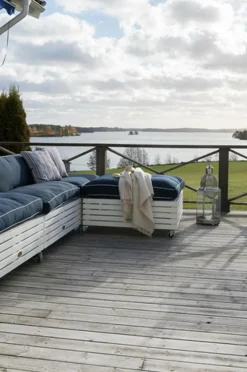 Stolsdynor & Sittkuddar|Utemöbler|Jotex BARA VARA Fåtöljdyna Blå