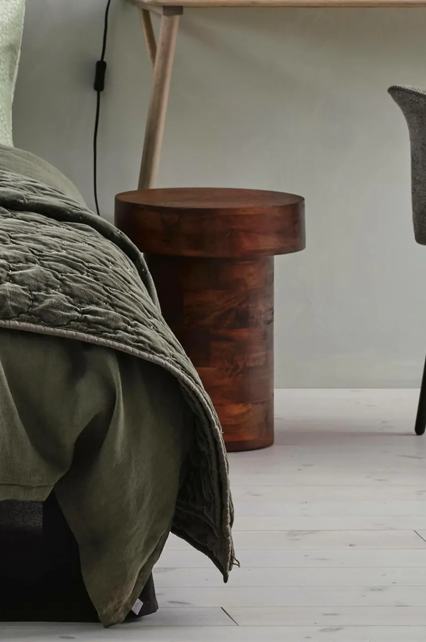 Bord|Jotex BARATTI Sidobord ø 35 Cm - Hög Mörkt trä