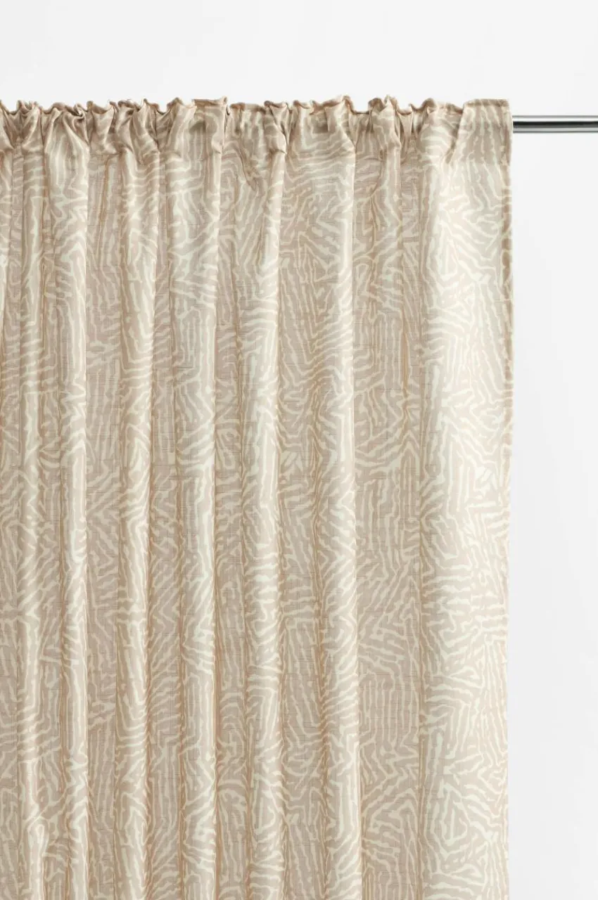 Multifunktionsgardiner|Jotex BARK Multifunktionsgardin 2-pack Beige