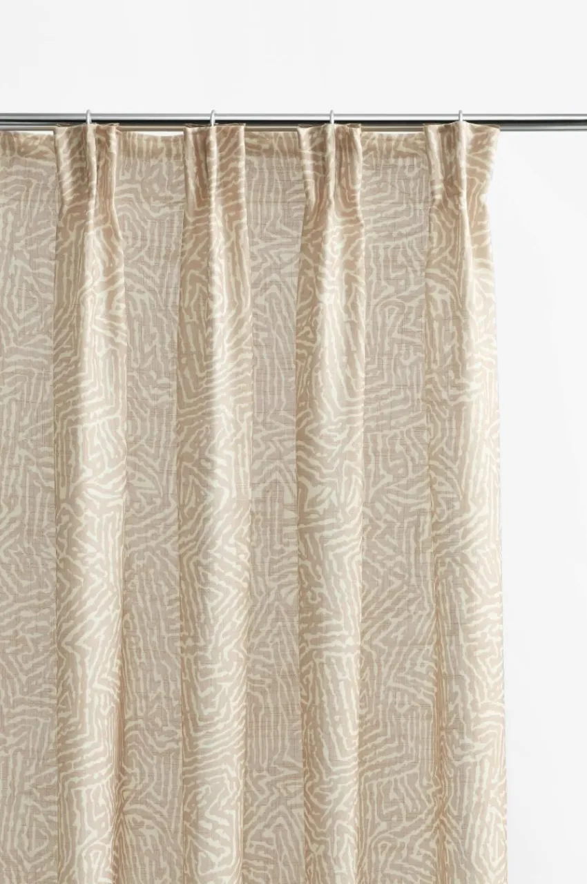 Multifunktionsgardiner|Jotex BARK Multifunktionsgardin 2-pack Beige